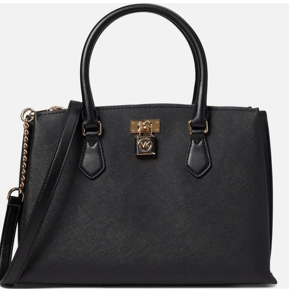 NWT Michael Kors Women Ruby-md Adjustable Strap Satchel Leather Bag